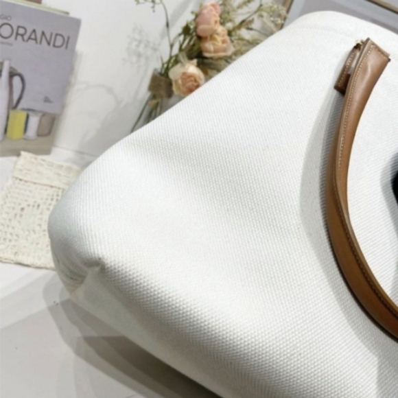 Authentic Celine Vertical Cabas Canvas Tote - Picture 7 of 11